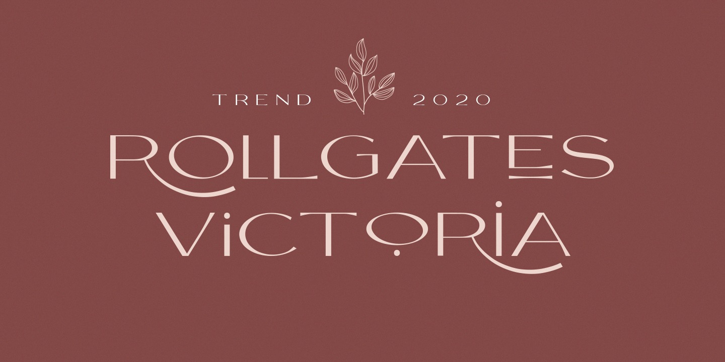 Font Rollgates Victoria